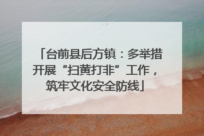 台前县后方镇：多举措开展“扫黄打非”工作，筑牢文化安全防线
